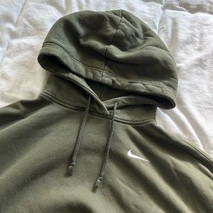 Green Nike Fleece Hoodie